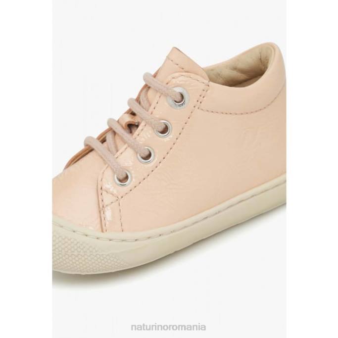 copii Naturino roz cocon pantofi de prim pas din piele lacuita 4J4P78