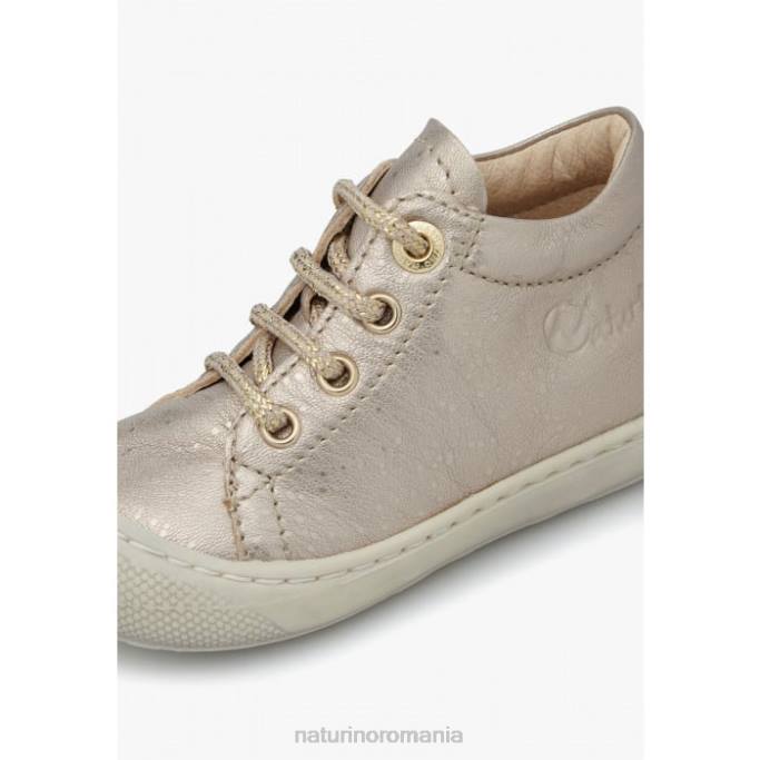 copii Naturino roz pudra cocon papuci din piele metalizata primul pas 4J4P191