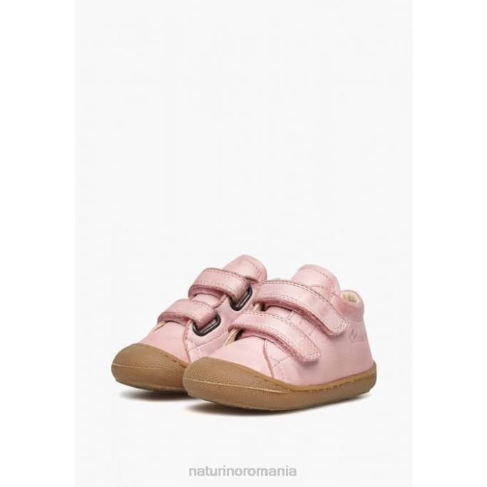 copii Naturino roz bomboană cocon vl pantofi primii pasi din piele nappa 4J4P269
