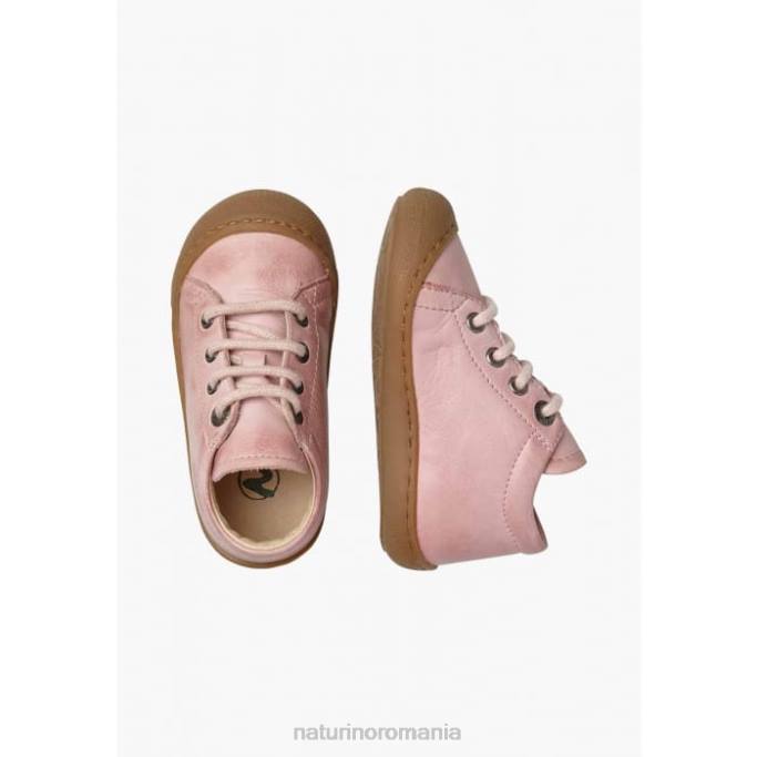 copii Naturino roz deschis cocon pantofi pentru copii din piele napa 4J4P275