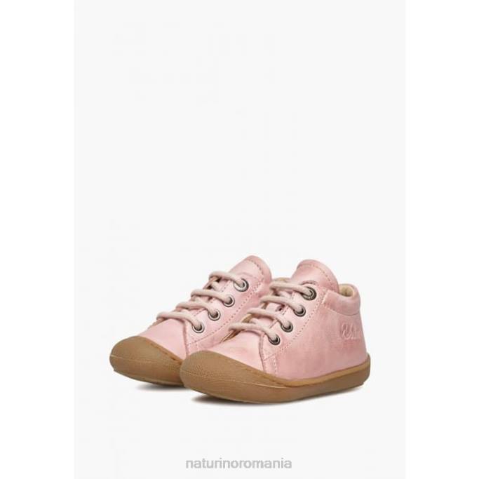 copii Naturino roz deschis cocon pantofi pentru copii din piele napa 4J4P275