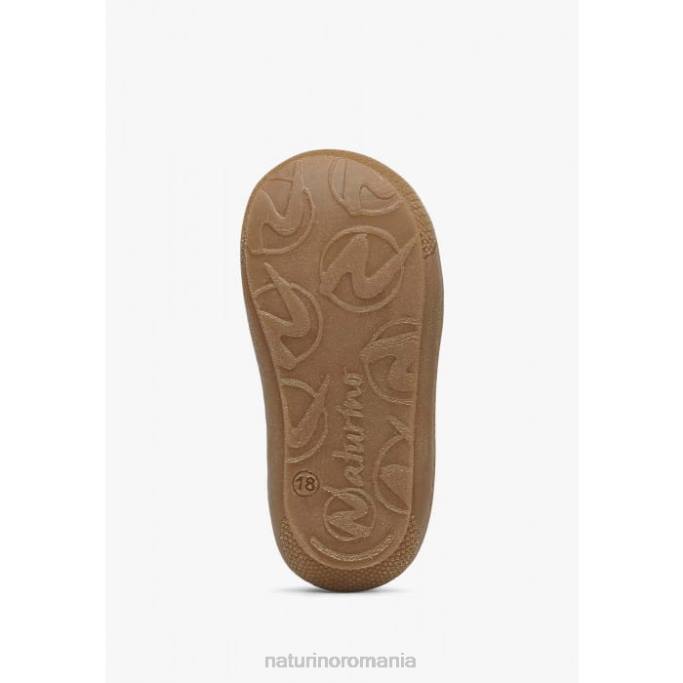 copii Naturino roz pudra cocon pantofi primul pas din piele cu imprimeu reptile 4J4P256