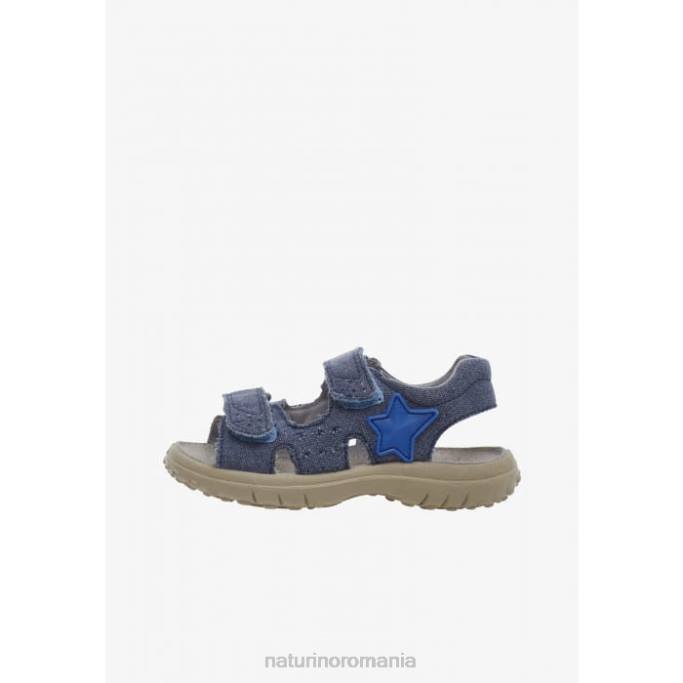 copii Naturino albastru deschis andocare sandale din denim cu velcro 4J4P544