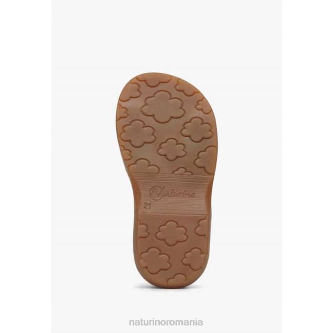 copii Naturino albastru deschis quarzo sandale din piele cu velcro 4J4P293