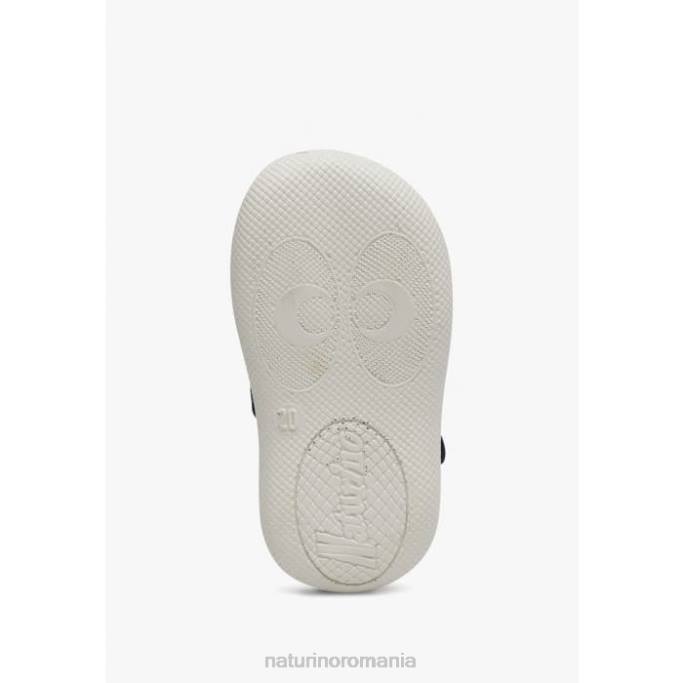 copii Naturino albastru paros sandale cu vârf deschis din material textil 4J4P270