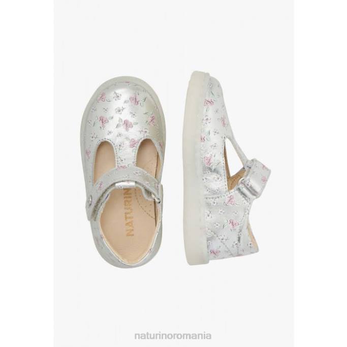copii Naturino argint samoma vl sandale din piele semiînchise 4J4P548