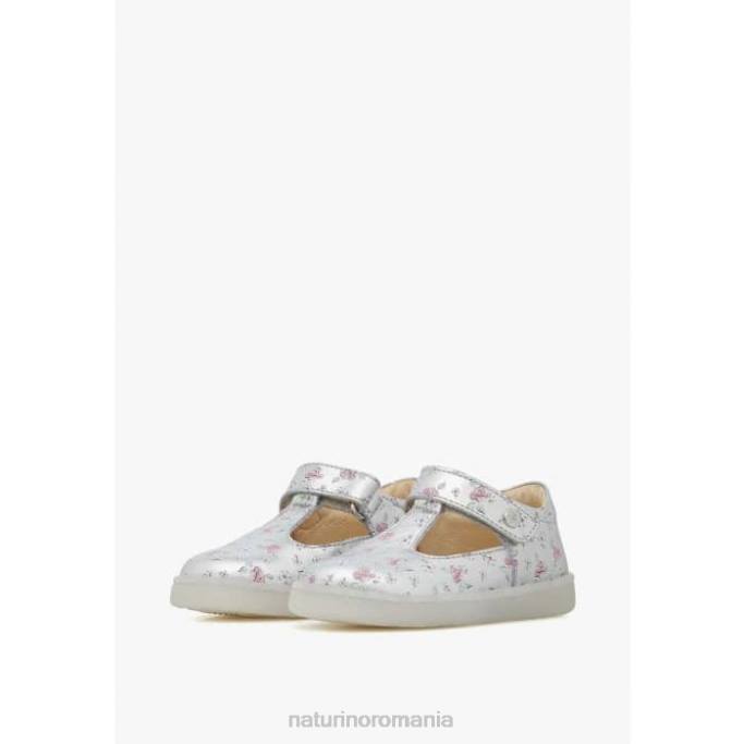 copii Naturino argint samoma vl sandale din piele semiînchise 4J4P548