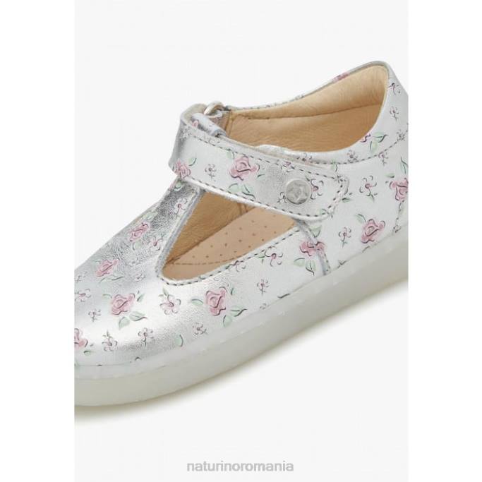 copii Naturino argint samoma vl sandale din piele semiînchise 4J4P548
