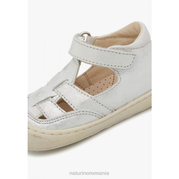 copii Naturino argint tampon sandale de piele intoarsa primul pas 4J4P575