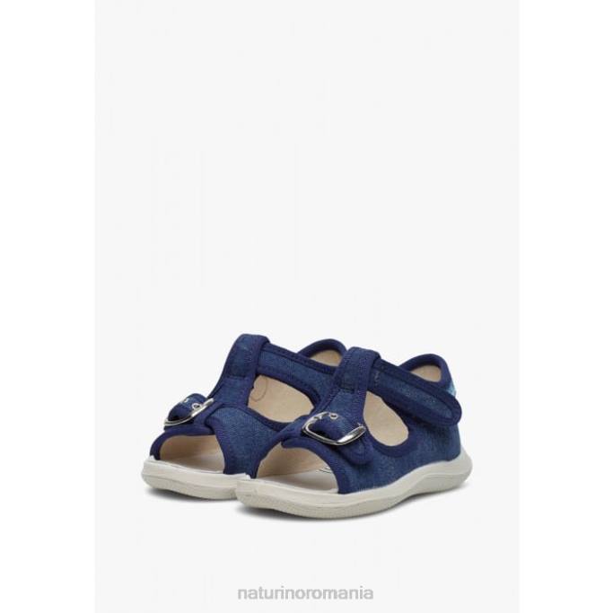 copii Naturino blugi paros sandale cu vârf deschis din material textil 4J4P340