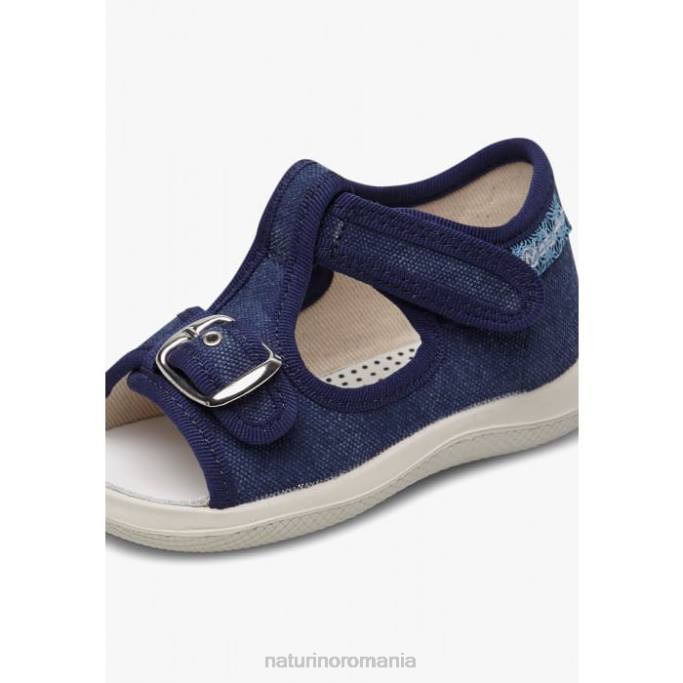 copii Naturino blugi paros sandale cu vârf deschis din material textil 4J4P340