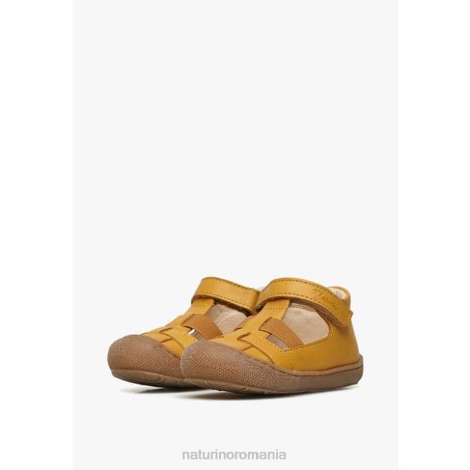 copii Naturino dovleac langen sandale semi-închise cu inserție elastică 4J4P598