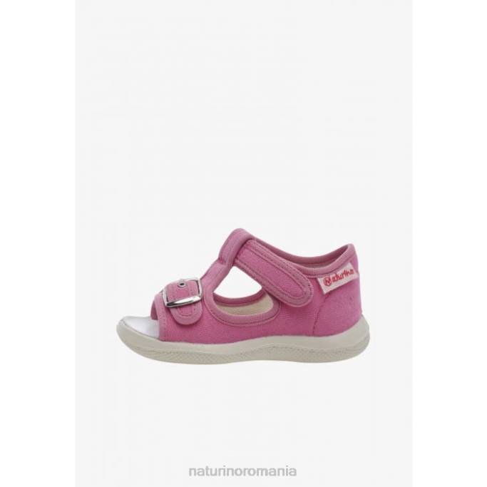copii Naturino fucsie paros sandale cu vârf deschis din material textil 4J4P274