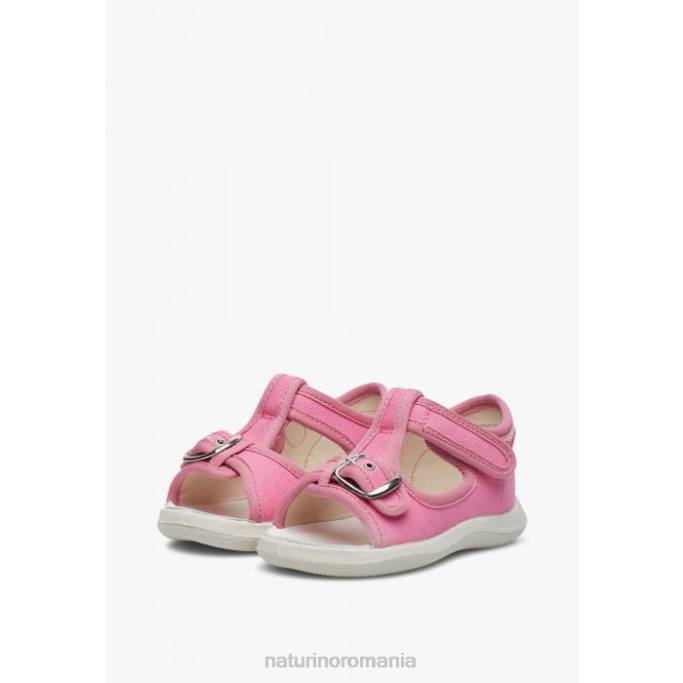 copii Naturino fucsie paros sandale cu vârf deschis din material textil 4J4P274
