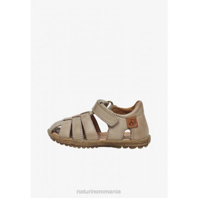 copii Naturino gri porumbel vedea sandale din piele semiînchise 4J4P262