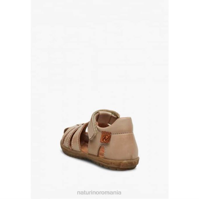 copii Naturino gri porumbel vedea sandale din piele semiînchise 4J4P262