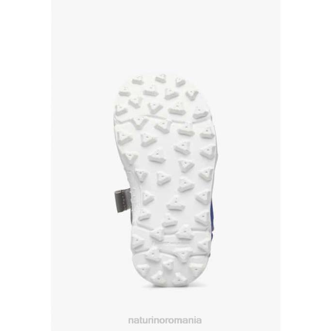 copii Naturino gri-verzui nazca 2 junior sandale active din piele artificială și țesătură 4J4P25