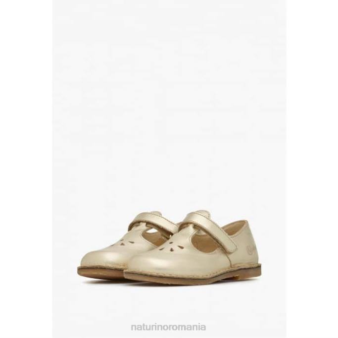 copii Naturino platină paris vl sandale din piele semiînchise 4J4P546