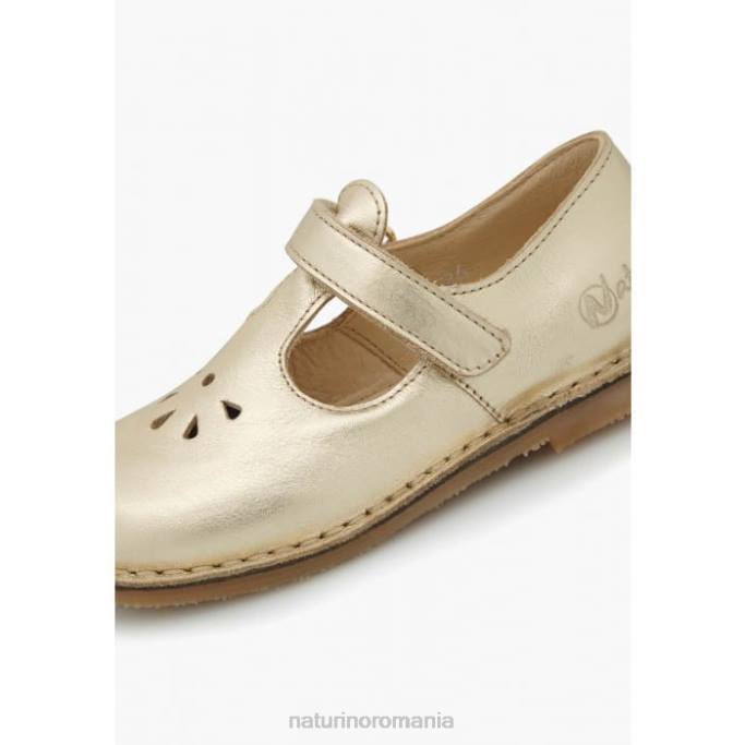 copii Naturino platină paris vl sandale din piele semiînchise 4J4P546