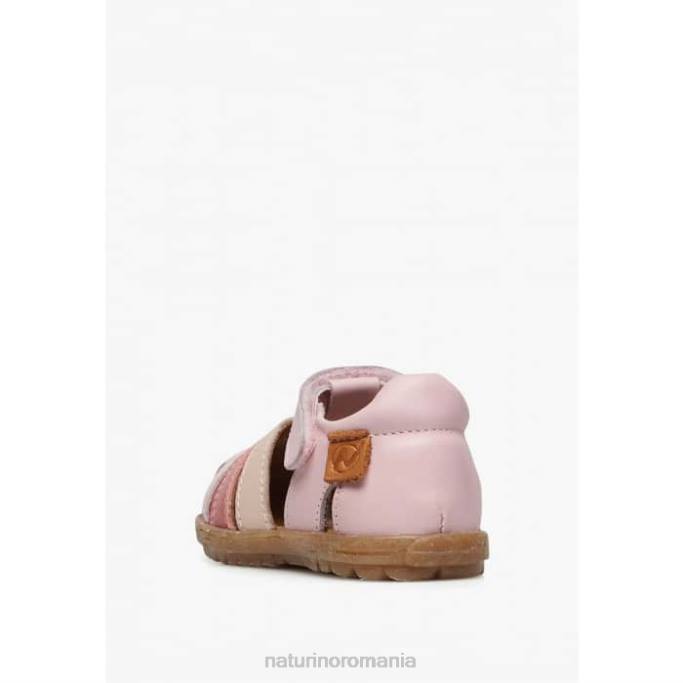 copii Naturino roz pudra vedea sandale din piele semiînchise 4J4P232