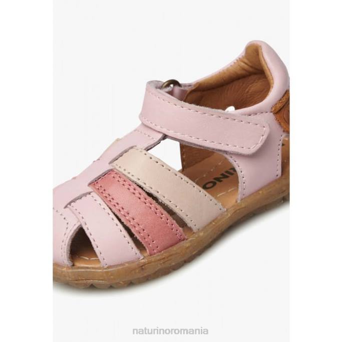 copii Naturino roz pudra vedea sandale din piele semiînchise 4J4P232