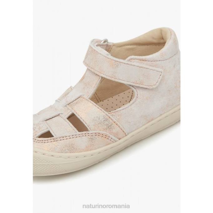 copii Naturino roz tampon sandale de piele intoarsa primul pas 4J4P574