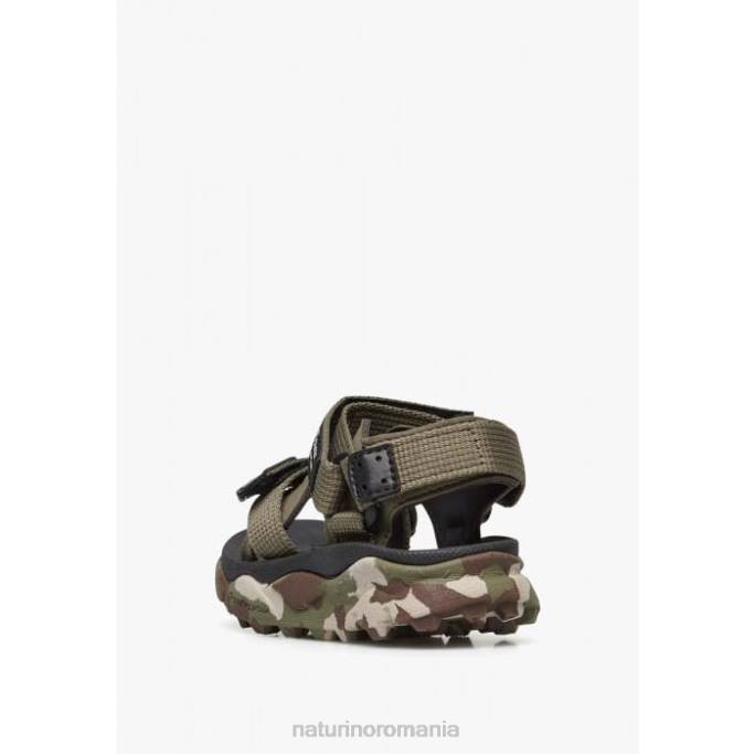 copii Naturino verde armată nazca 2 junior sandale active din piele artificială și țesătură 4J4P27