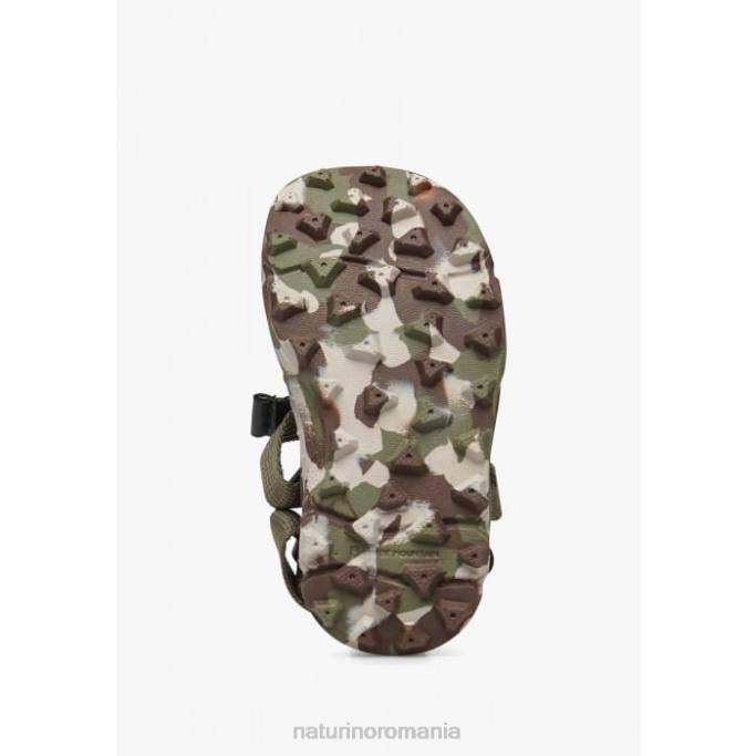 copii Naturino verde armată nazca 2 junior sandale active din piele artificială și țesătură 4J4P27